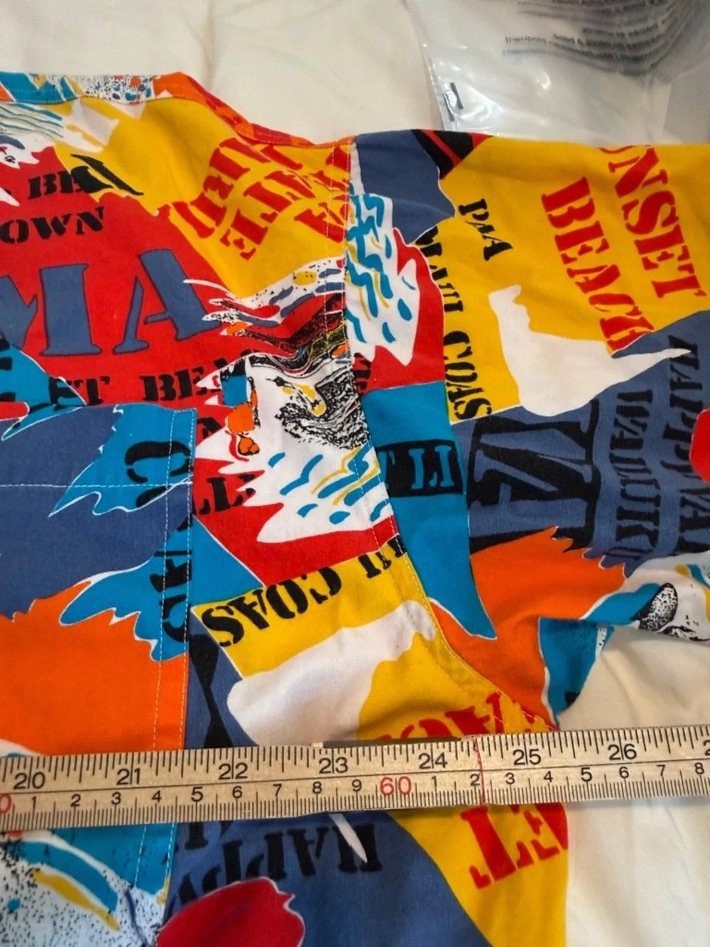 Vintage‎ Daniel Hechter Hawaiian Graphic Button-Up Shirt XL Retro Surf Print